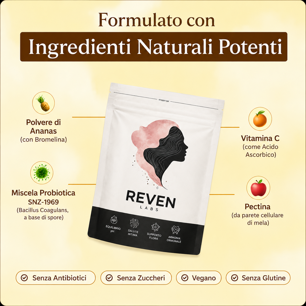 Reven Cleanse - Probiotico vaginale