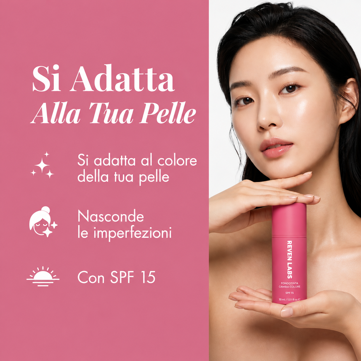 Fondotinta adattivo anti-invecchiamento