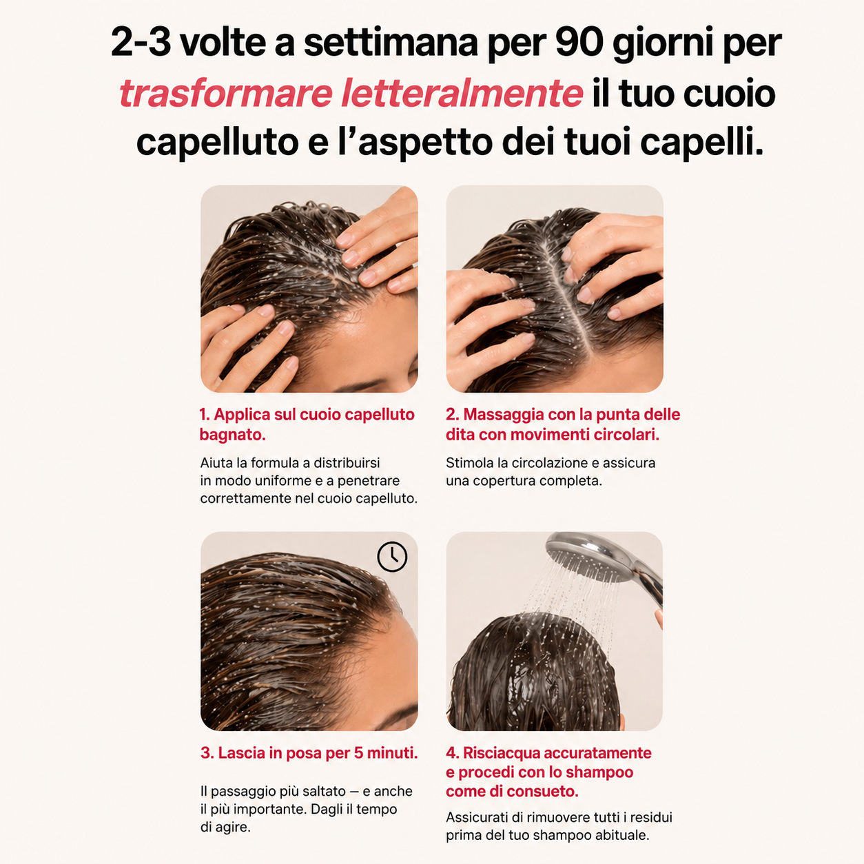 Scrub per il cuoio capelluto