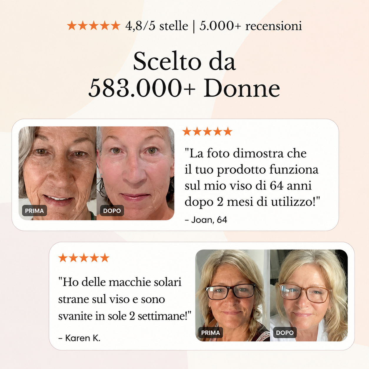 Il sistema completo per la pelle matura delle donne