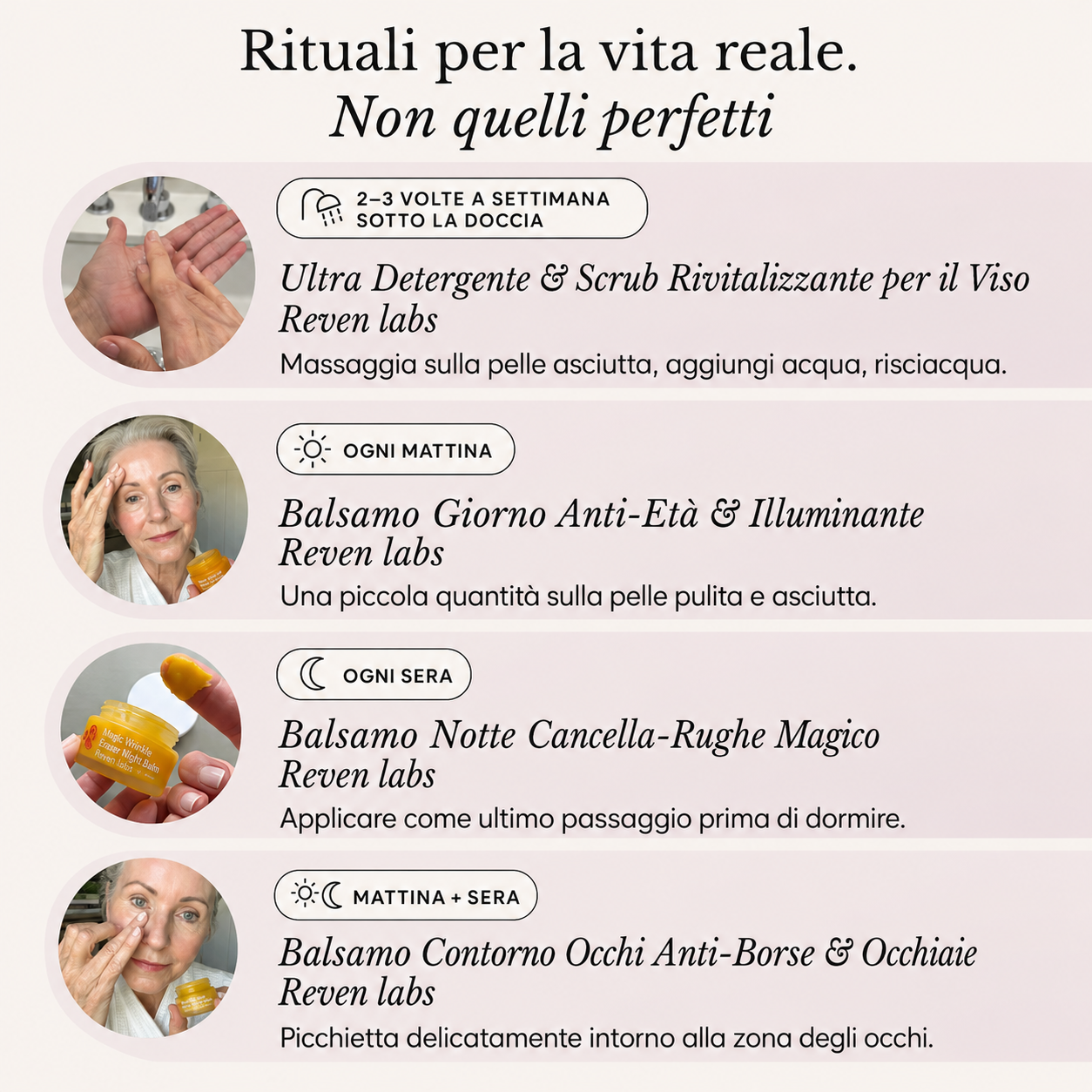 Il sistema completo per la pelle matura delle donne